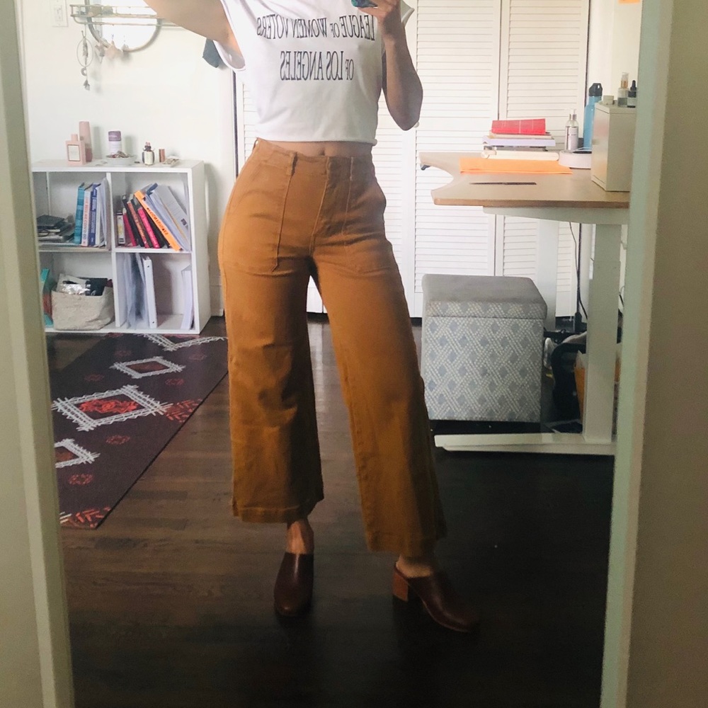 Everlane Wide Leg Crop Pant size 00